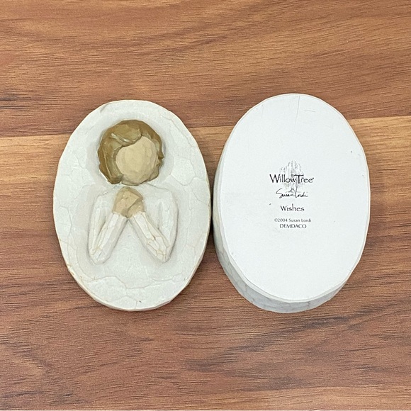 Vintage 2004 Susan Lordi DEMDACO Willow Tree Wishes Small Lidded Trinket Box - Picture 4 of 13
